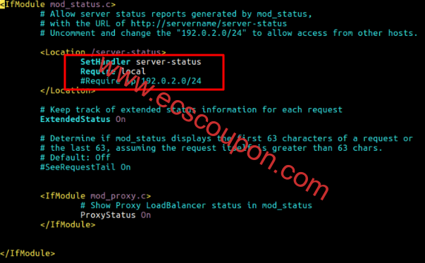 Apache Mod_Status配置