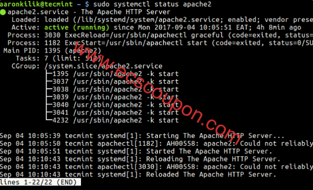 Linux系统检查Apache服务器状态和正常运行时间的3种方法-趣云笔记