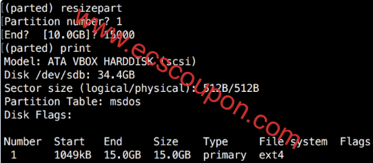 在Linux系统中管理磁盘分区的8个Parted命令-趣云笔记