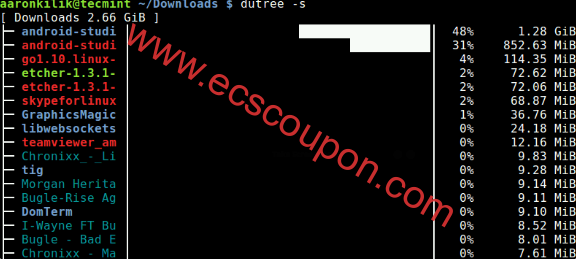 dutree:Linux文件系统的强大磁盘使用跟踪器命令-趣云笔记