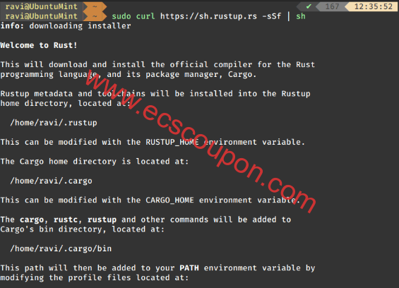 在Linux上安装Rust
