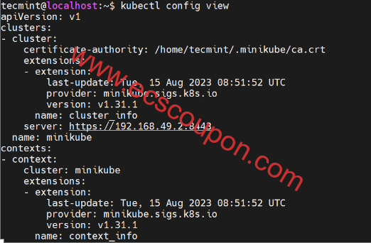 查看Kubernetes集群配置
