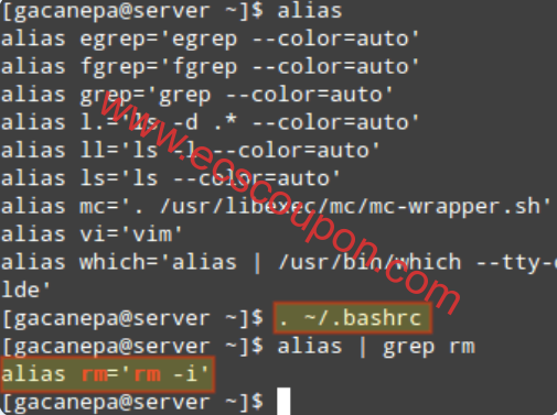 Linux中的活动别名