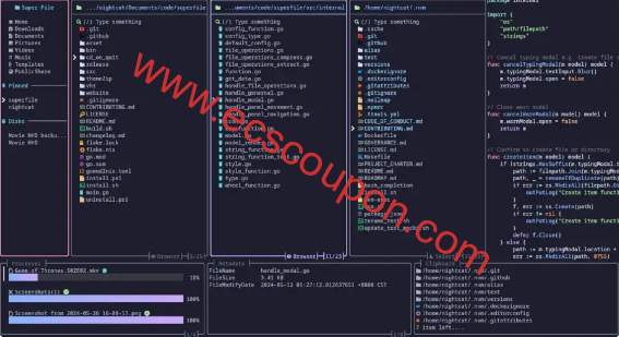 Superfile：基于终端的文件管理器