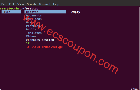 lf – List Files