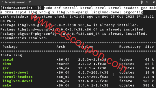 Fedora 39/38/37 Linux系统安装NVIDIA驱动程序详细教程-趣云笔记