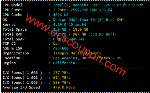 三优云怎么样?UUUVPS CN2线路美国VPS简单评测-趣云笔记