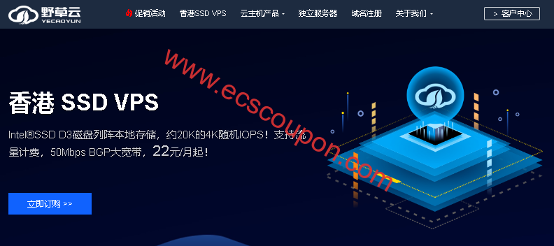 2025年最新野草云优惠码及年付特价香港VPS整理-趣云笔记
