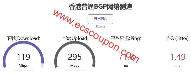 网络测试信息