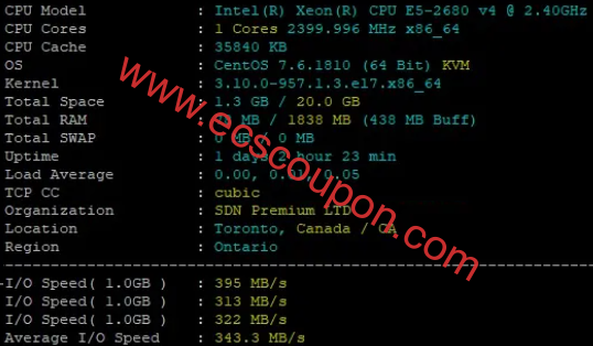 OneTechCloud怎么样?易科云美西机房CN2 GIA云服务器简单评测-趣云笔记