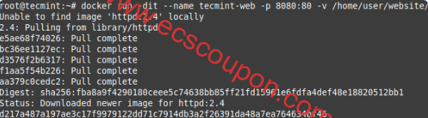 拉取Docker Apache容器