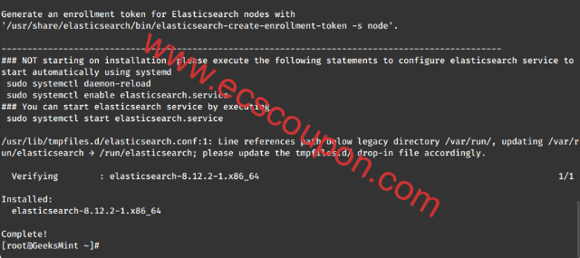 在Linux中安装Elasticsearch