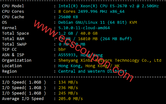 edgeNAT香港VPS数据评测:三网直连线路适合个人建站业务-趣云笔记