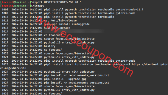 Linux Bash Shell学习笔记: History命令典型示例详解-趣云笔记