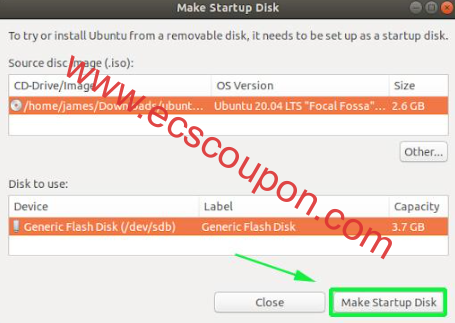 创建可启动的Ubuntu USB盘