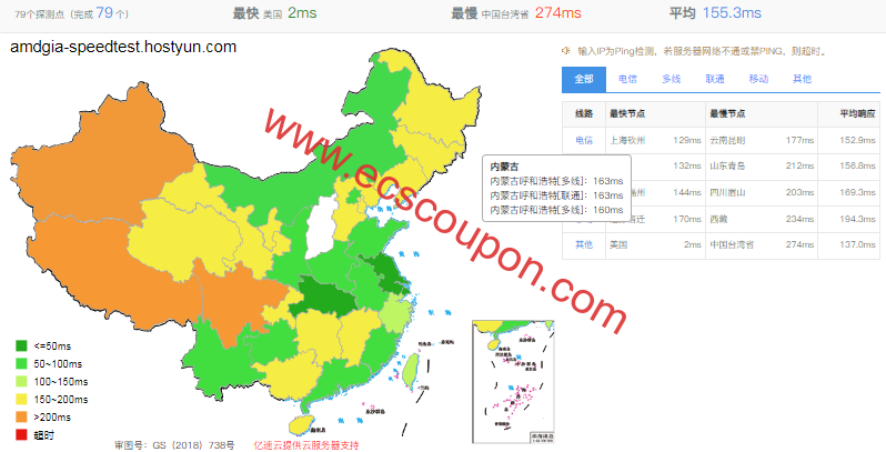 ping延迟测试