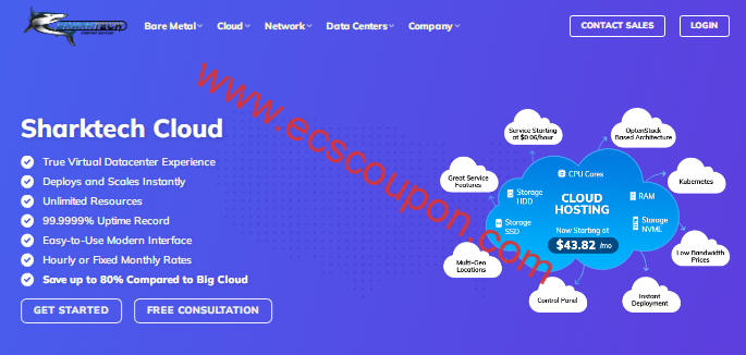 SharkTech高配美国服务器:AMD EPYC+NVME+10Gbps大带宽月付$619-趣云笔记