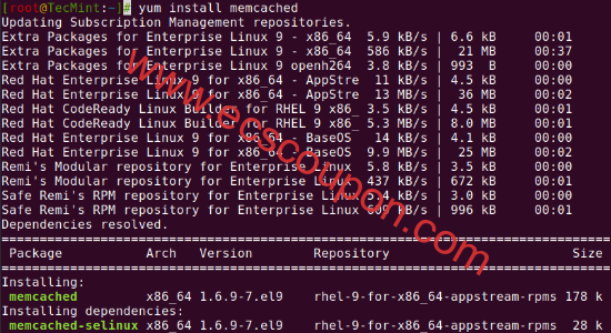 基于RHEL 9系统安装配置Memcached:有效提高网站性能-趣云笔记