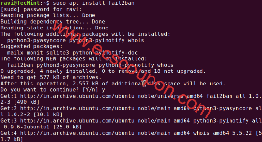 Ubuntu 24.04安装Fail2ban工具:确保有效阻止暴力攻击-趣云笔记
