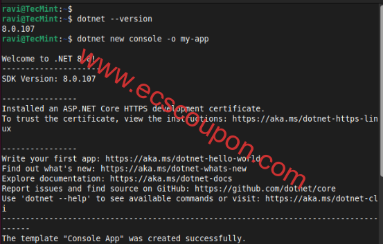 Ubuntu系统安装.NET SDK和.NET Runtime简单步骤-趣云笔记