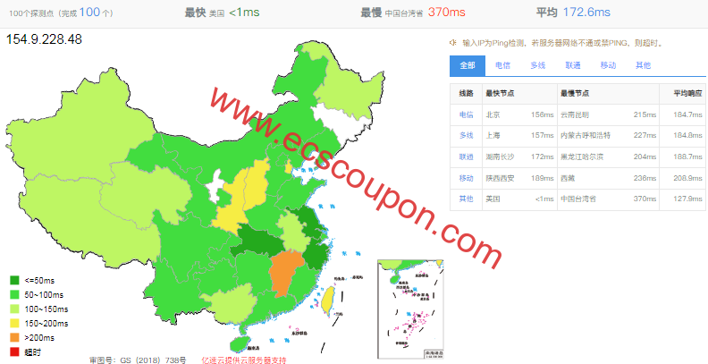 雨云美国一区AMD EPYC云服务器评测:高硬件配置+CU4837优化线路-趣云笔记