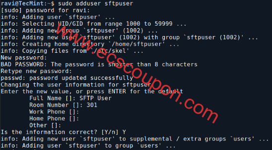Linux系统创建SFTP用户及配置SSH简单教程-趣云笔记