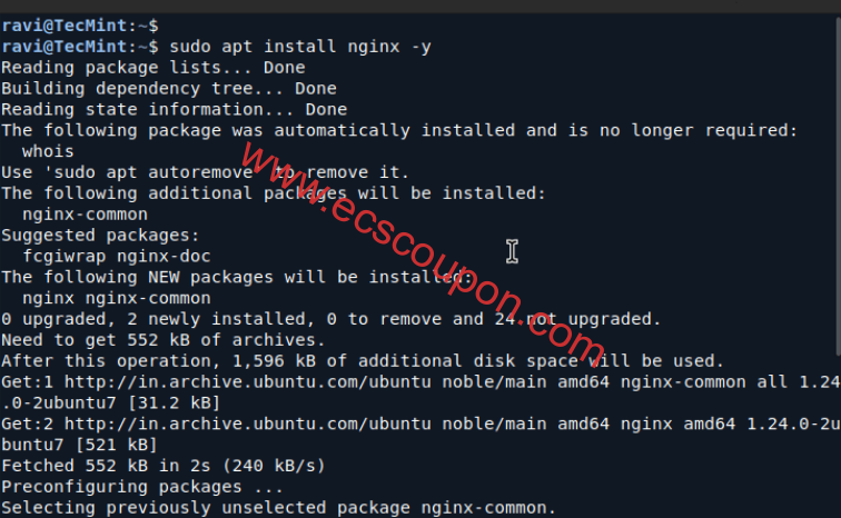 在Ubuntu中安装Nginx