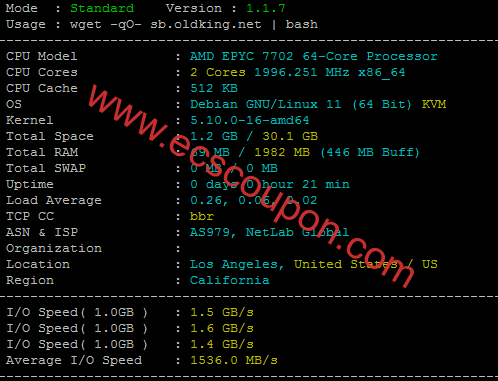 雨云高配AMD® EPYC美国云服务器测评:三网回程AS9929链路访问速度快-趣云笔记