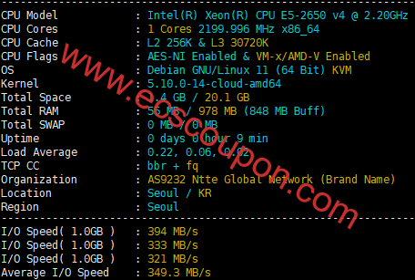 edgeNAT SK线路韩国VPS测评:原生IP地址流媒体解锁不错-趣云笔记