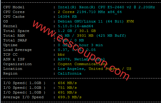雨云Xeon® E5v2美国云服务器测评:AS9929回程路由延迟较低-趣云笔记