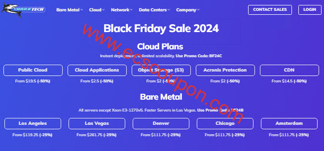 SharkTech黑色星期五促销:高配大带宽美国服务器7.5折优惠-趣云笔记