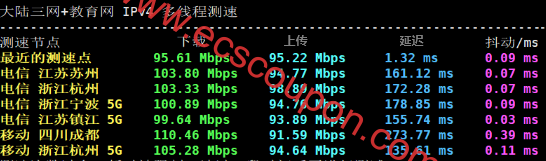 带宽速度测试