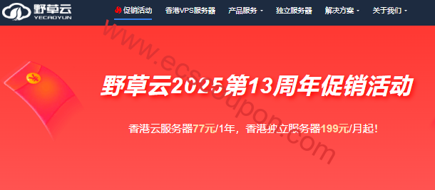 野草云13周年庆