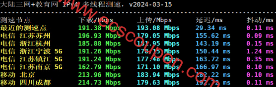 带宽速度测试