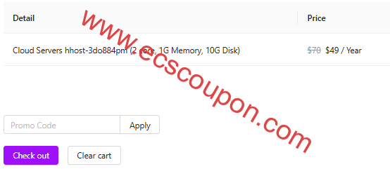 HHost为CNIX云服务器促销