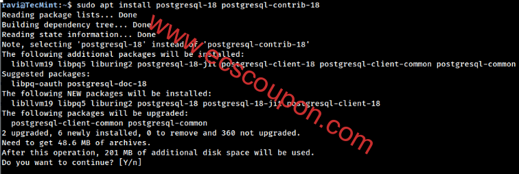 Ubuntu安装PostgreSQL 18