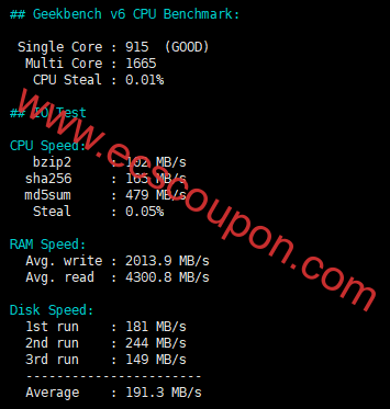 硬盘读写性能测试