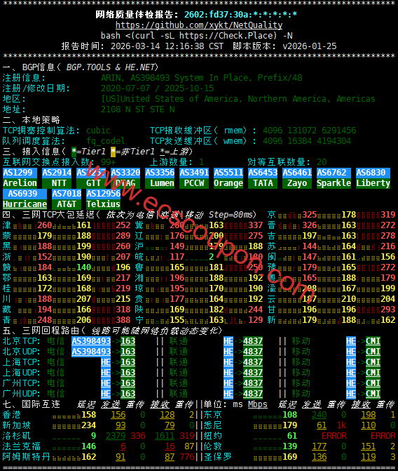 IPv6网络质量检测