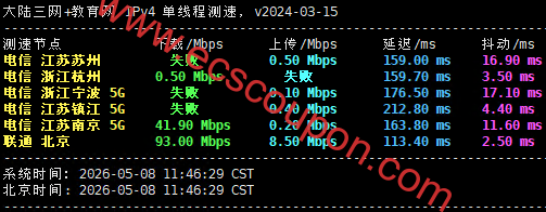 大陆带宽速度测试
