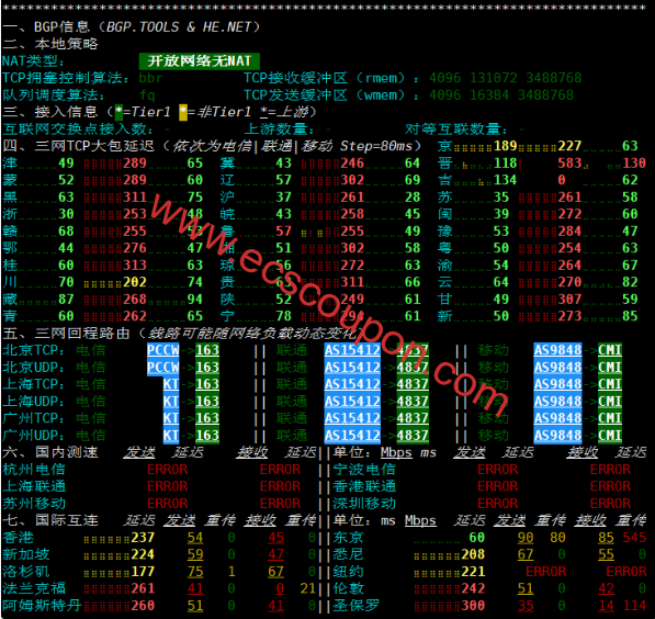 网络质量体检报告