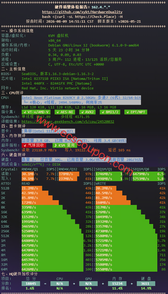 硬件质量体检报告