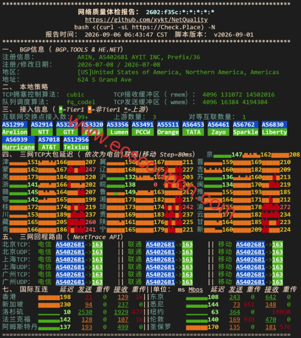 IPv6网络质量体检报告