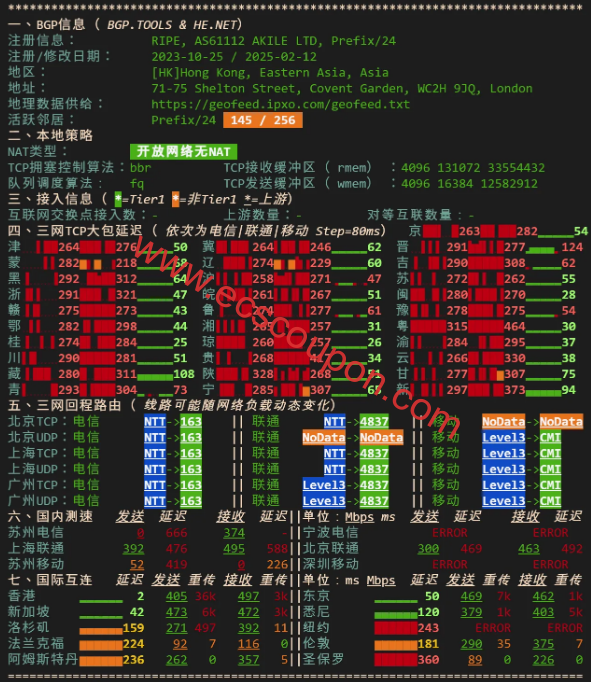 IPv4网络质量体检报告