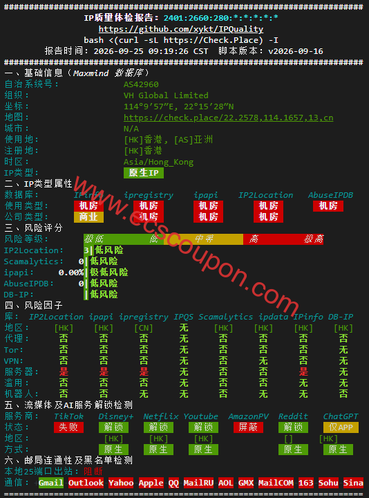 IPv6网络质量检测报告