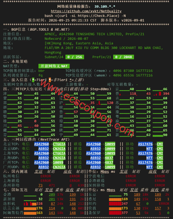 网络质量体检报告