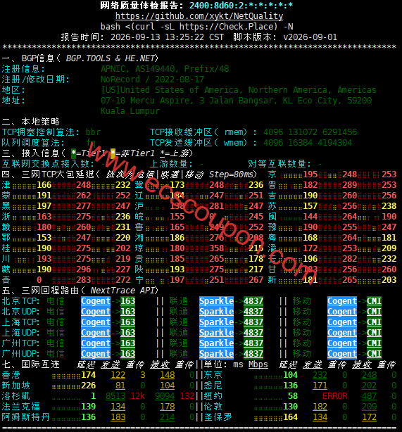 IPv6网络质量体检报告数据