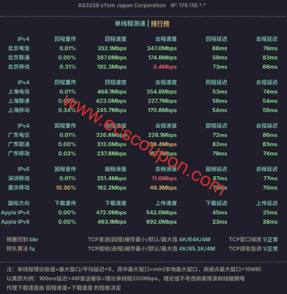 带宽速度测试