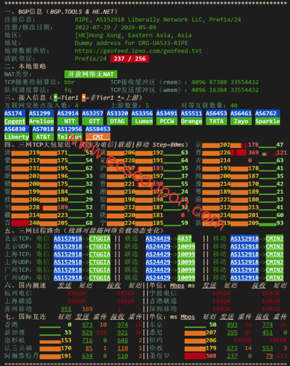 网络质量检测报告