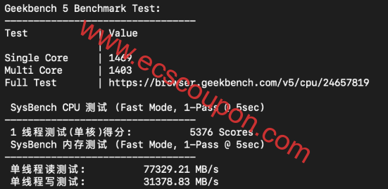 GeekBench 5综合性能